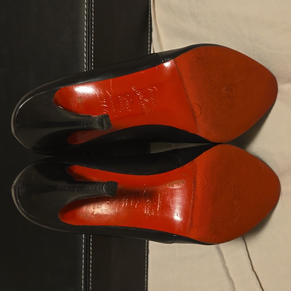HP! Christian Louboutin D'Orsay Booties- Comes With Dust Bag - Picture 8 of 17